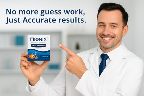 Image of BIONIX Total Hardness Test Kit, 0-3000 mg /L | Total Hardness testing water quality for homes, pools, and aquariums (100 Test).