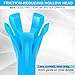 Goashpeaot Nylon Golf Tees 50 Pack, Unbreakable & Stability Professional 5 Prongs Golf Tees, Low Friction and More Distance (Blue)