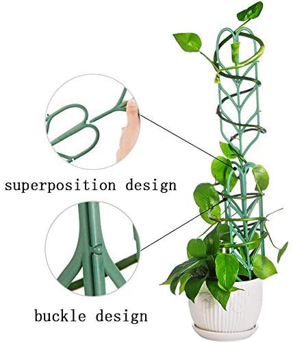 Wingoffly Diy Garden Plant Pot Mini Climbing Trellis Plant Support(6 Pack) #TOP4