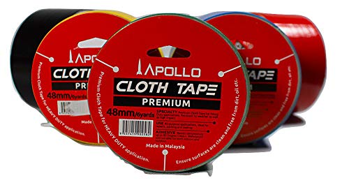 24 Mm / 1 Inch X 6 Yards Self Adhesive Cloth Gum Tape For Book Binding | Book Binding Repair Tape - Pack Of 5 Rolls #TOP3