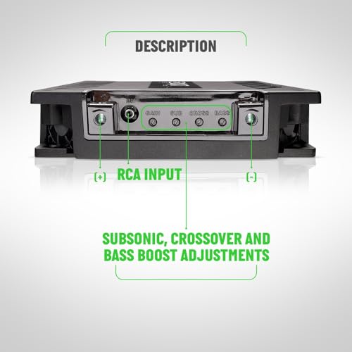Image of Banda Audiopart BEAT 3001 Car Amplifier 3000W RMS Monoblock Class D 1 Ohm Full-Range Car Audio Amp, Mono Block Amplifier for Subwoofers, Sub Amp, Bass Amplifier & Car Stereo Systems, MID BASS