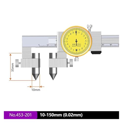 Calibrador mecánico 20-300 mm acero inoxidable miniatura 2