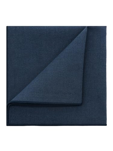 Image of Mantieqingway Cotton Handkerchiefs for Men Solid Color Pocket Square for Suit Formal Wedding Church