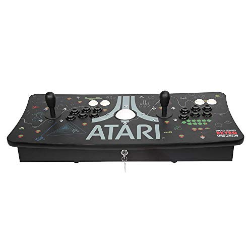 Image of Atari Ultimate Arcade Fightstick USB Dual Joystick with Trackball 2 Player Game Controller Powered by Raspberry Pi 3B+ 1GB RAM 32GB Micro SD Card Preloaded Over 100 Classic Atari Games