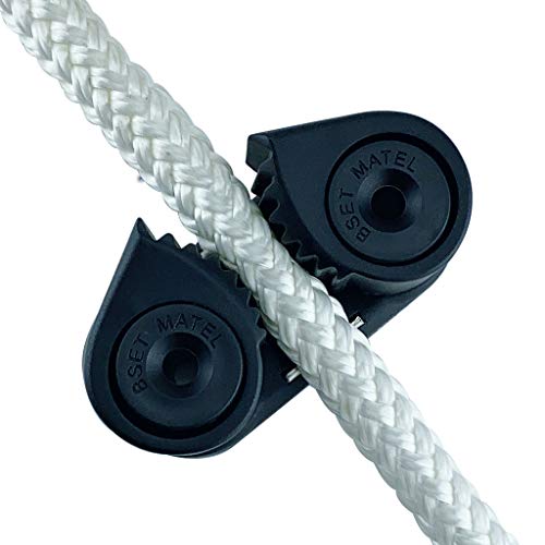 Crampons à came noirs VTurboWay taquet coinceur composite pour corde bateau et appareil pilates