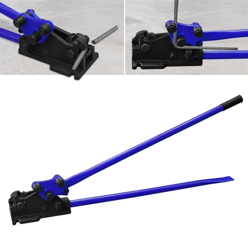 Image of LOSCHEN Manual Rebar Cutter and Bender,for Construction Site and Home-use,Removable Rebar Shears, Rebar Bending Machine, Bending and Cutting Rebar up to 5 /8 Inch (Blue)