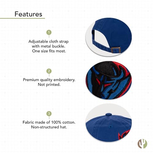 Gorra bordada ajustable Blue Demons DePaul University miniatura 4