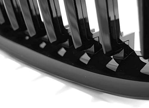 Front Grill Compatible with BMW X1 E84 Suv 2009 2010 2011 2012 RS-135 Front Central Sport GrillReplacement Kidney Grille Grill Glossy Black