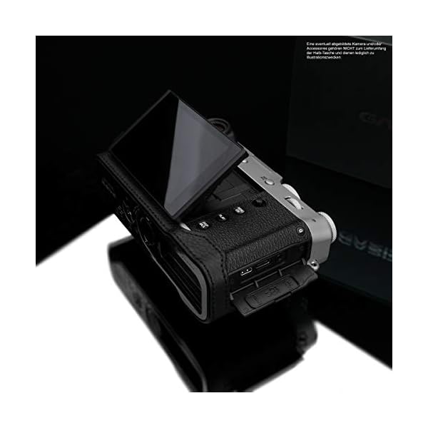 GARIZ Design Kameratasche für Fujifilm X100V Kamera | Fototasche aus italienischem Leder | Half Case für Fuji X100V… – Bild 8