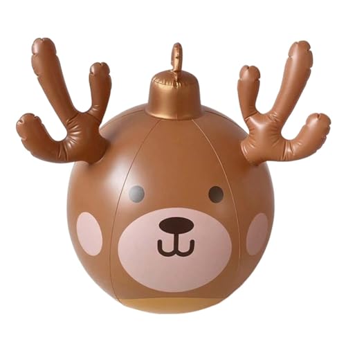 Outdoor Rentier Aufblasbarer Ball | Niedlicher XXL Weihnachtsgarten...