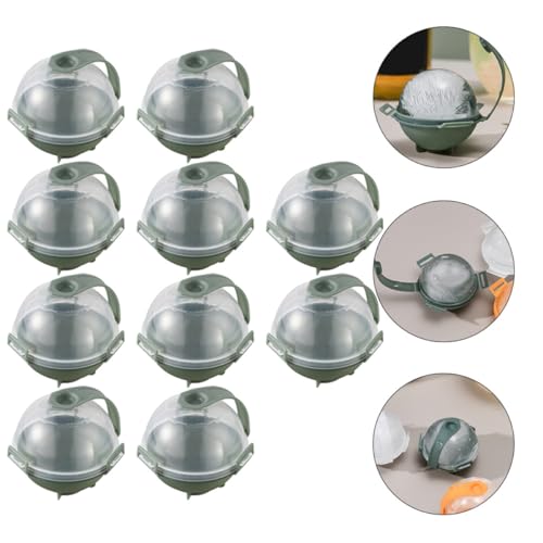 Molde para bolas de hielo redondas verde 10 pcs miniatura 7