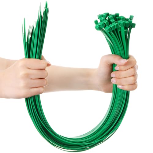 Shappy 24 Inch 50 Pack Large Zip Ties Heavy Duty Wire Ties, Green