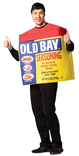Rasta Imposta Old Bay Seasoning Halloween Costume Spices Condiments Seafood Novelty Party Funny Mens Womens Costumes, Adult One Size