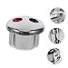 DOITOOL 20pcs Faucet Handle Knobs Hot Cold Water Taps Replacement Parts Modern Kitchen Sink Decorative Caps Easy Install for Kitchen Tool Accessories
