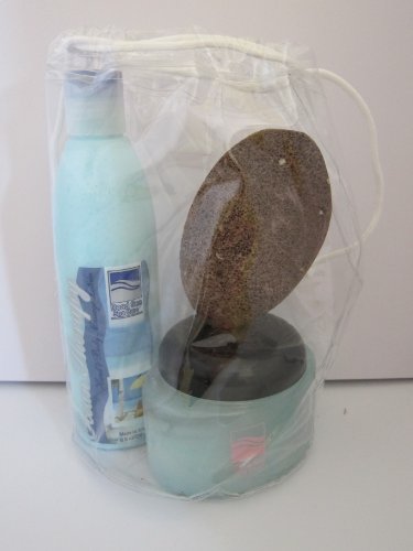 Dead Sea Spa Care Spa Gift Set: 8 Oz Lotion, 10 Oz Salt Scrub & Pumice Stone