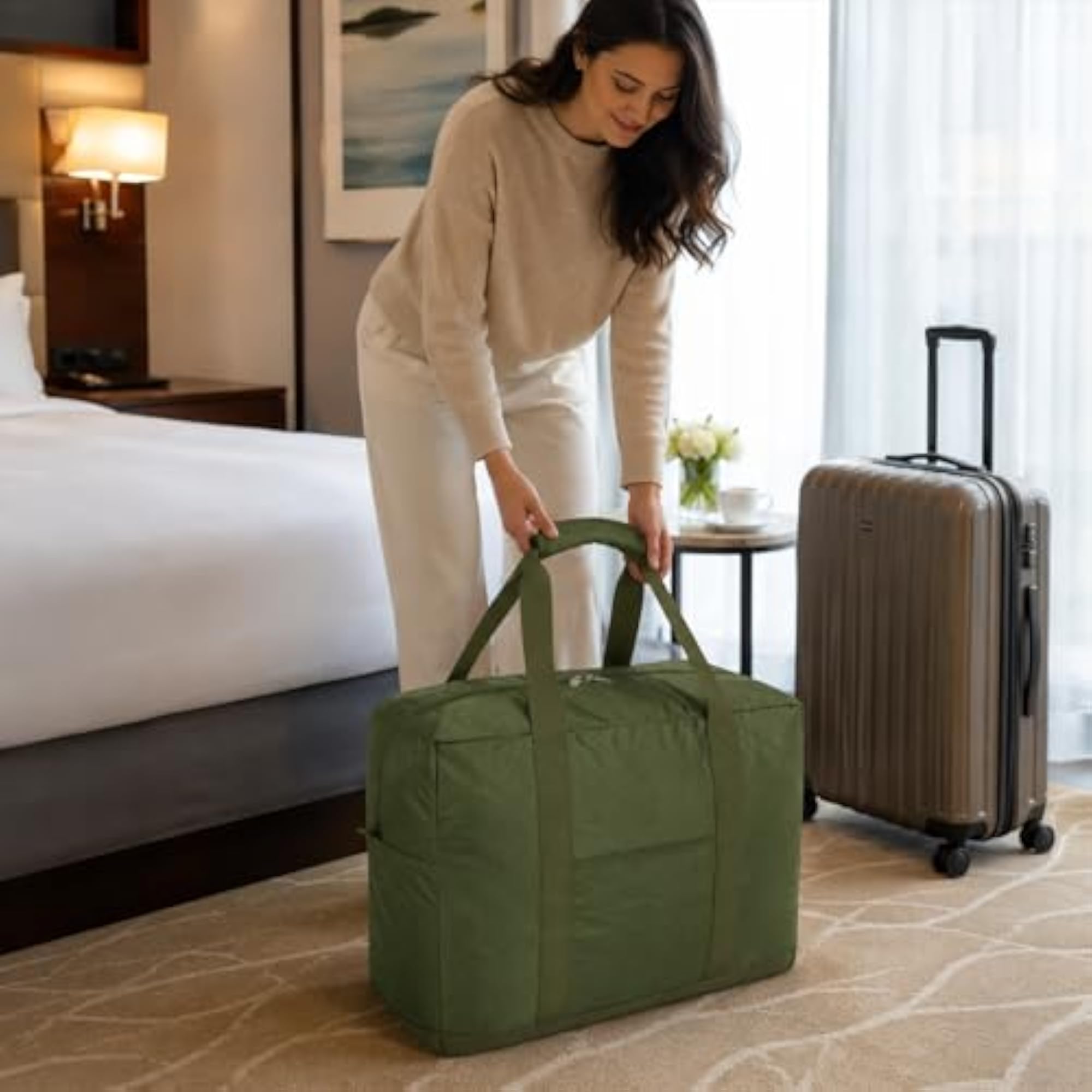 Packable Travel Duffle Bag, Lightweight Carry on Luggage