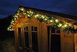 ✔Mit diesen, unterschiedlich langen Tannengirlanden verschönern Sie nicht nur Ihre Fensterbereiche, Sie können diesen Weihnachtsschmuck auch an Geländern oder Türen als Blickfang einsetzen. Die Lichterkette verfügt über eine Timerfunktion. Über die Timerfunktion schalten sich die Beleuchtung in einem wiederkehrenden Rhythmus selbstständig für 6 Stunden ein und 18 Stunden aus. Mit dieser Funktion und der verwendeten langlebigen LED Technologie sind sie äußerst sparsam im Verbrauch.