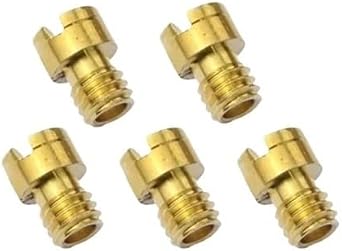 5PCS Carburetor Main Jet for M4 GY6 49cc 50cc 80cc 100cc 125cc CVK 24 26 PZ19 139QMB 139QMA 40#-85# 4-Stroke Scooter Carb Nozzle65-85