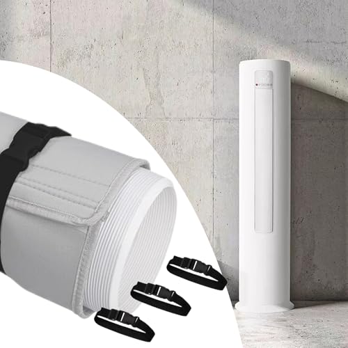 Protection de gaine de climatisation portable isolante à 3 sangles de serrage - 4