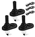 DaierTek 2Pcs Door Jamb Flange Light Hood Mount Pin Switch Nickel Plated Universal with Rubber Boot for Car Truck Boat 20A 12VDC