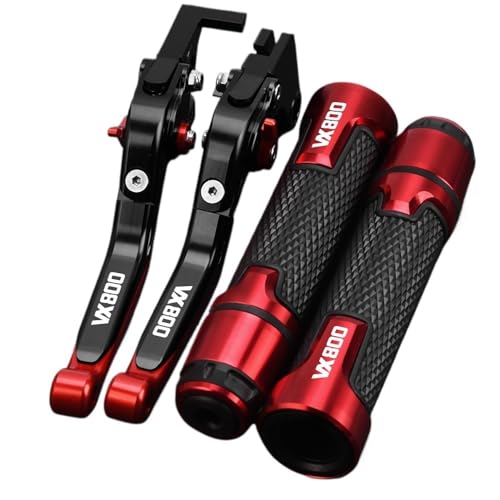 Manetas Suzuki VX800 plegables que evitan roturas con puños de manillar