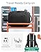 BAGSMART Travel Backpack Carry on Flight Approved, 28L Lightweight Backpack Fits 17.3 Inch Laptop for Men Women, Water Resistant Personal Item Travel Bag with USB Charging Port, Black