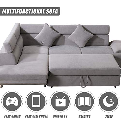 Sleeper Sofa Bed Futon Sofa Bed Sectional Sofasofas For Living Room Furniture Set Modern Sofa Set Corner Sofa Upholstered Contemporary Fabric #TOP2