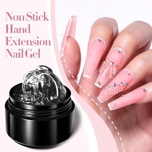 Image of THR3E STROKES 7D Sculpting Gel for Nail Art - Clear 15g Hard Builder Gel for Nail Extension, Carving & Embossing | Non-Sticky Texture, 7D Pattern Design Gel - Professional & DIY Use (CLEAR JAR)