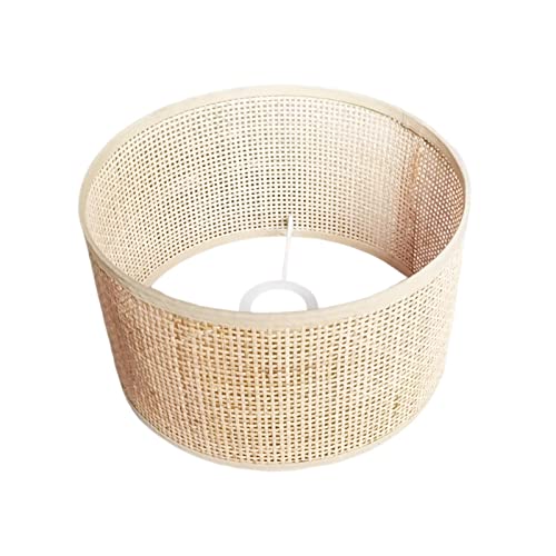 Sharplace Abat-jour de lampe en rotin tissé de luminaire de plafond de couverture de lumière pendante pour la cheminée de chambre à coucher , 25cmx15cm