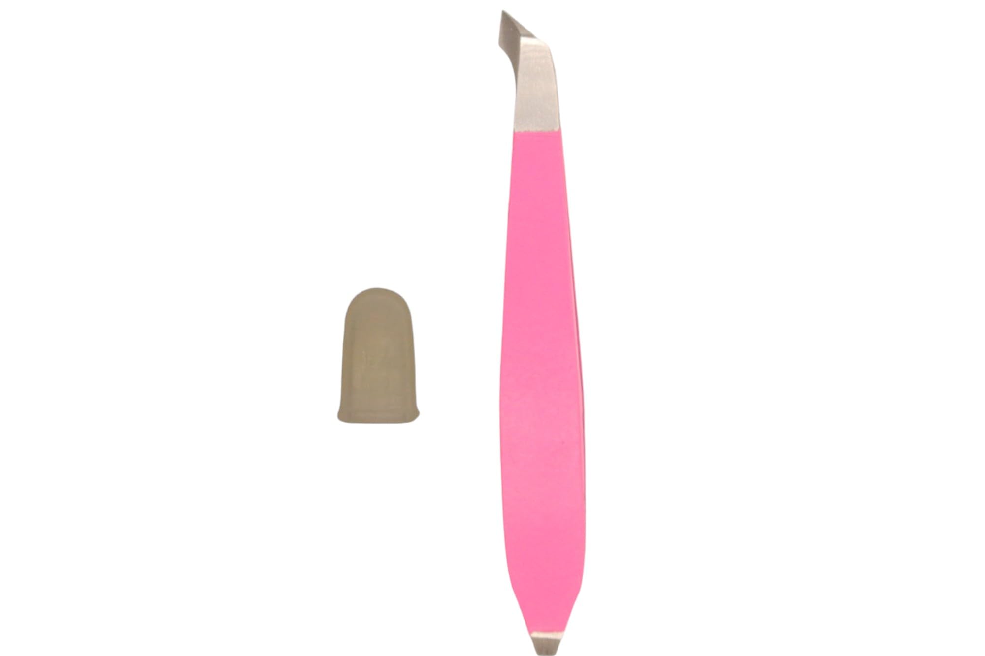 DreamCut Tweezer Nipper With Pusher - Stainless Steel (Pink)