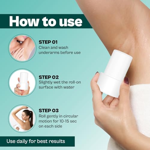 Image of Herbs 'n' Hopes Alum underarm Roll on - Crystal Shield Roll-On Deodorant - 80g | Natural Alum Stick for Men & Women | Fragrance-Free, Non-Sticky, Eco-Friendly, Gentle on Skin | Men & Women, Non Sticky Alum Stick, Cooling & Soothing Formula, 24-Hrs Natural Odor Protection, 80 gm