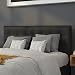 Flash Furniture Lennox Tufted Upholstered Queen Size Headboard in Black Vinyl