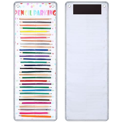 Sabary Pencil Parking Pocket Chart, Classroom Wall Organizer, Colorful Dots by Sabary - Used condition - US$8.13
