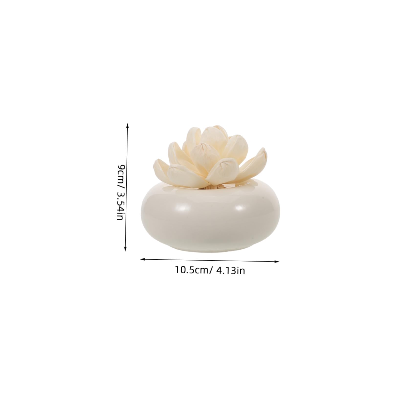TOYANDONA Diffusore di Oli Essenziali Passivo in Ceramica Bianca, Assorbe L’olio e Rilascia Fragranza Lentamente, per Auto e Casa