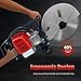 12 in Gas Power Concrete Saw With Blade, 1900W Circular Wet/Dry Cutter, Guide Roller Water Line Attachment, Demo Saw, Disc Cutter - 4 in Cut (style 1)