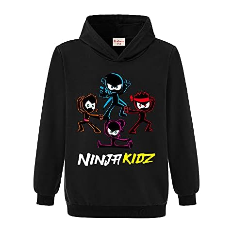 Ninja Kidz Boys Sports Hoodie Jumper Cover