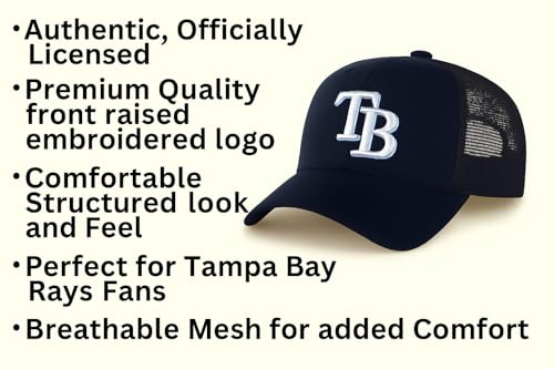 Gorra trucker azul marino Tampa Bay con visera ajustable miniatura 5