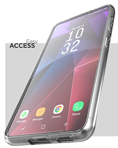 Encased Capa transparente projetada para Samsung Galaxy S21 Plus, capa protetora fina transparente (