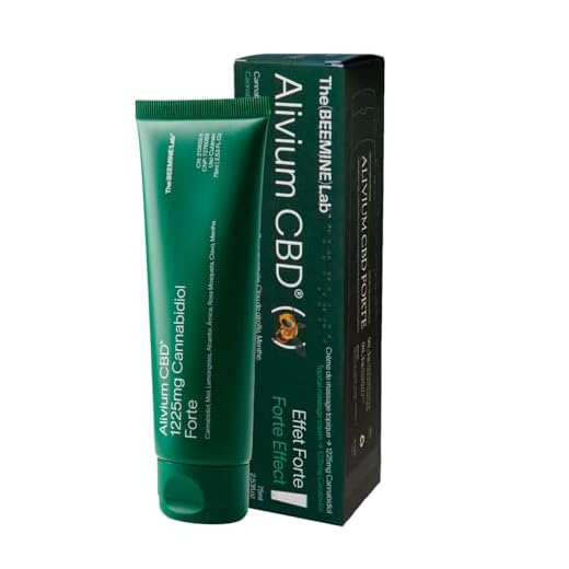 ALIVIUM CBD Forte - Crema de masaje efecto frío-calor - Árnica, Menta, Alcanfor y Miel - Músculos y articulaciones - Espalda, región lumbar, músculos, rodillas, cuello, hombros (75 ml)