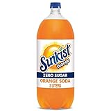 Sunkist Zero Sugar Orange Soda, 67.6 Fl Oz Bottle