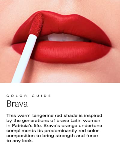 Pdl Cosmetics By Patricia De León | Bold Aspirations Liquid Lipstick (Brava) | Highly Pigmented Smooth Matte Finish | Warm Red Tone | Long Lasting, Non-Transfer, Hydrating Formula | Vegan | Cruelty-Free | .14 Fl Oz #TOP3