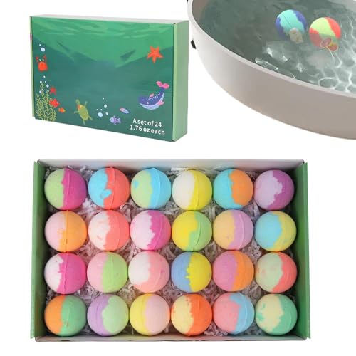Boules de bain de sel parfumées pour calmer les enfants réticents au moment de la douche