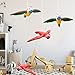 Benwanfee 3 Pieces Inflatable Flying Parrot Inflatable Parrot Decorations for Tropical Party Gift Luau Decoration