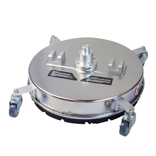 Limpiador de alta presión de 4500 psi, para superficies, giratorio, de acero inoxidable, accesorio de lavado de terrazas, limpiador de hormigón, limpiaceras, superficies, limpieza de suelos
