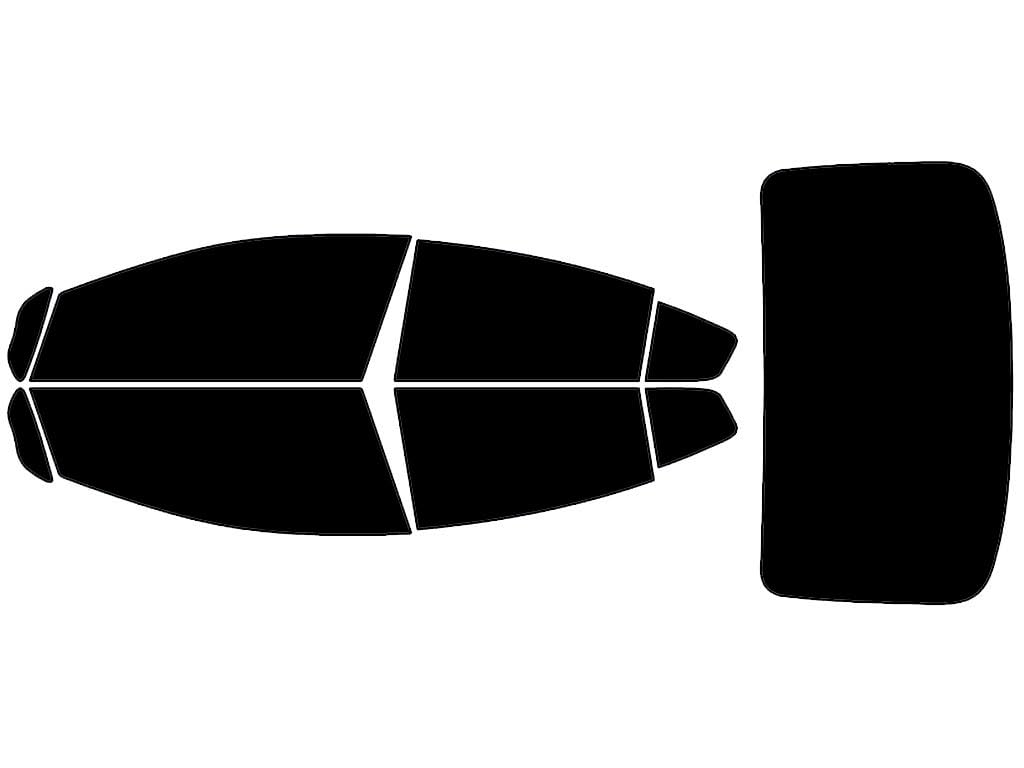 Rvinyl Window Tint Kit Compatible with Kia Forte 2014-2018 (Sedan) - Complete Precut Kit - 5%