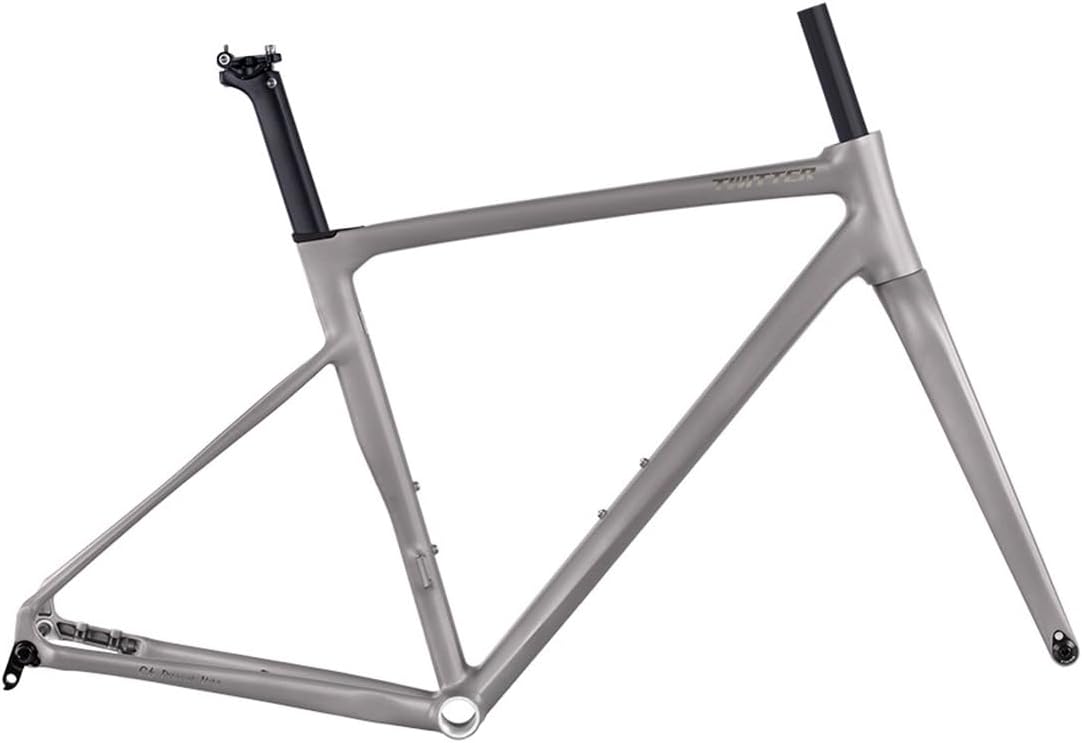 700C Road Bike Frameset 45/48/51/54cm Aluminum Alloy Disc Brake Frame F12*100mm R12*142mm Thru Axle Frame Lightweight，with Carbon Fork
