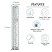 Modern Glass Mezuzah Case For Door With Non-Kosher Scroll Shatterd Glass Design Waterproof Mezuza Cover Home Blessing and Protection