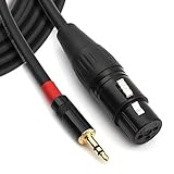 adapter xlr klinke 3 5 3. Das XLR-Stecker-Gehäuse für hochfesten Zink-Legierung Druckguss poliert schwarz Sprühfarbe, attraktiv und langlebig.