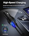 USB C Car Charger for Google Pixel, 30W PD Dual Port Fast Charging Adapter | USB-C & USB-A Car Charger Power Plug for Pixel 10a/10 Pro XL/10/9a/9/8/7, iPhone 17/16/15 Series, Samsung Galaxy S26/S25/S24