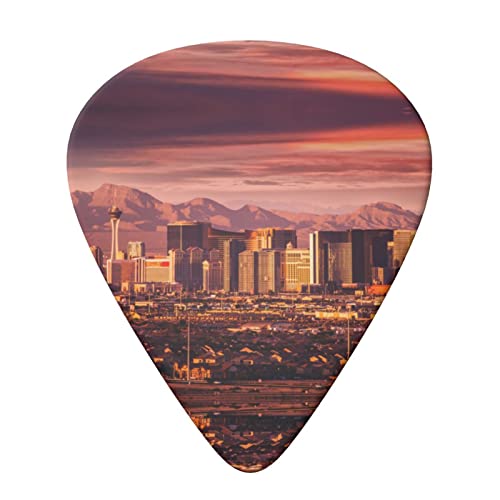 Las Vegas Sunset Lot de 6 médiators pour guitare acoustique, guitare électrique, basse, ukulélé – fins, moyens et épais - Les Beatles, Paul McCartney, John Lennon, RIngo Starr, George Harrison Las Vegas Sunset Lot de 6 médiators pour guitare acoustique, guitare électrique, basse, ukulélé - fins, moyens et épais – Image 4